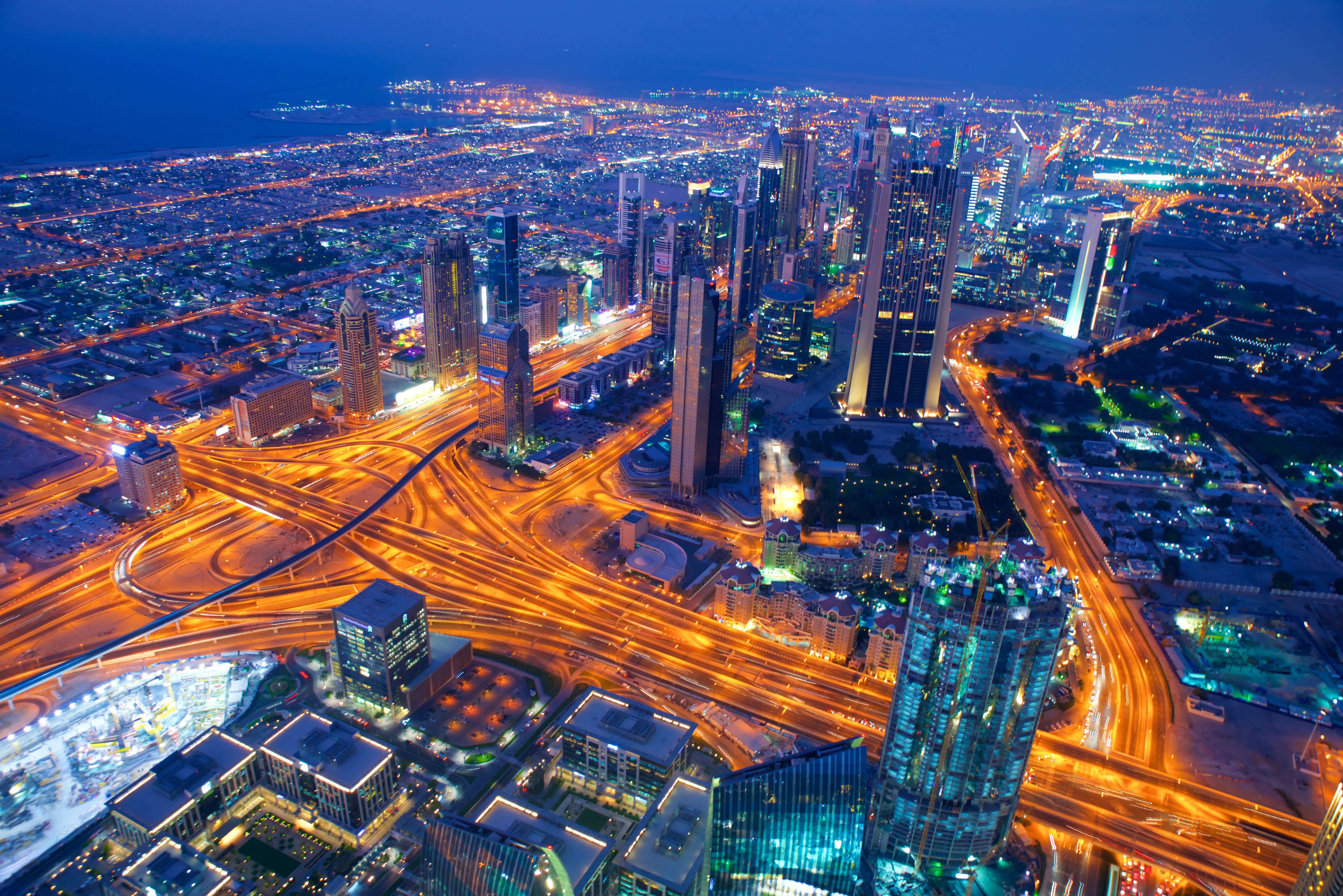Dubai Skyline at Night