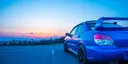 Subaru WRX STI at Dusk