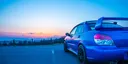 Subaru WRX STI at Dusk