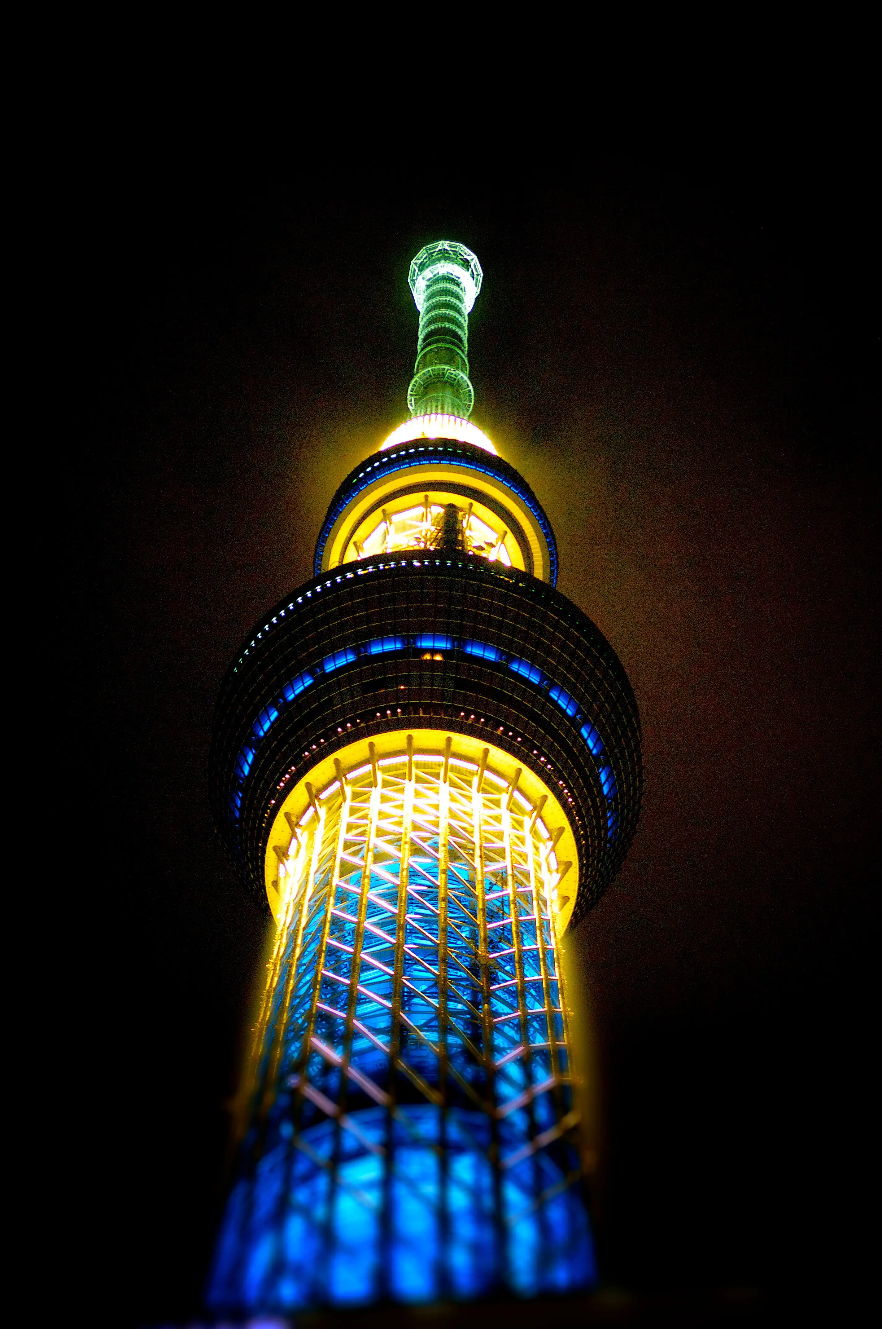 Tokyo Skytree Colorful Illumination