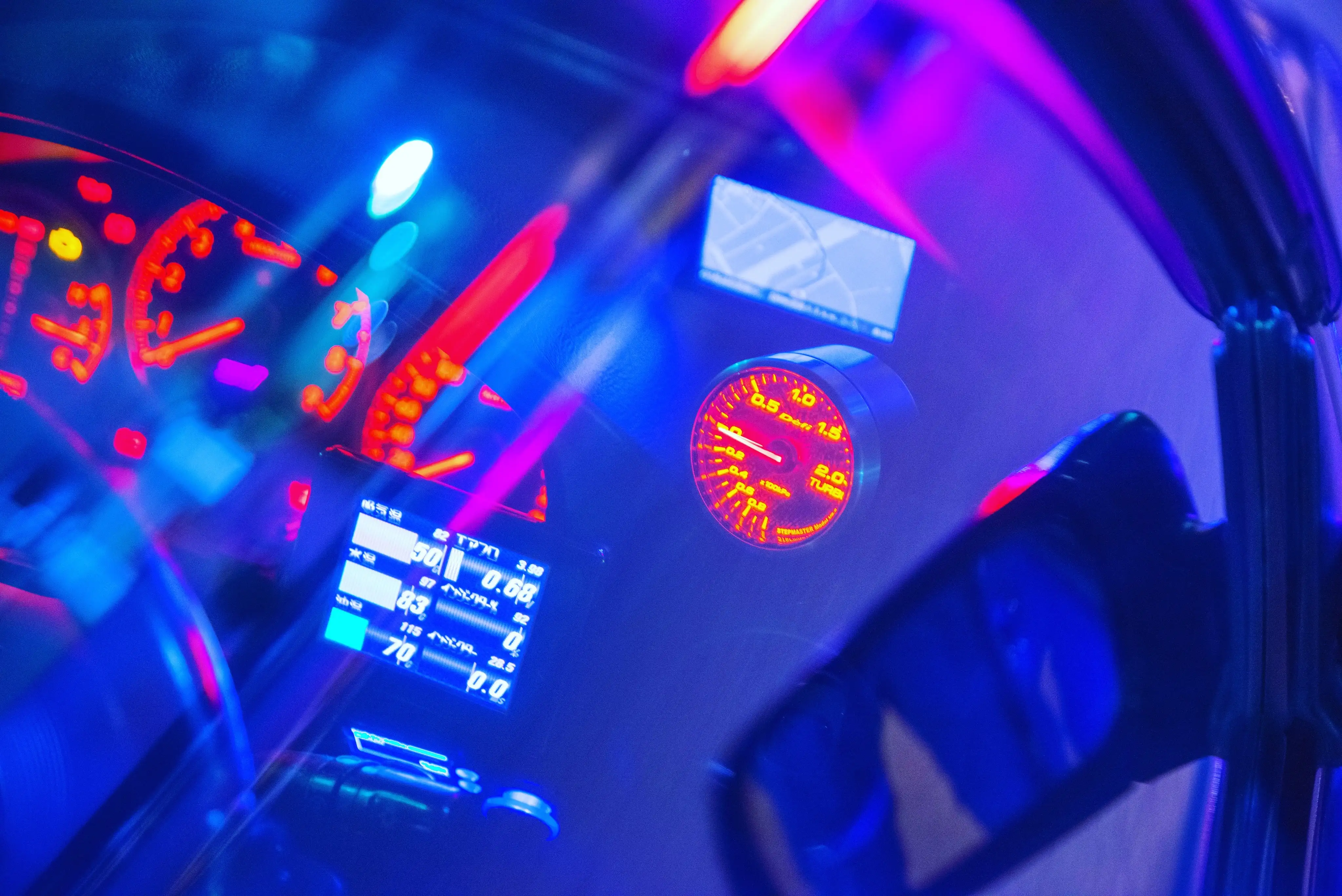 Cyberpunk Racing Scene